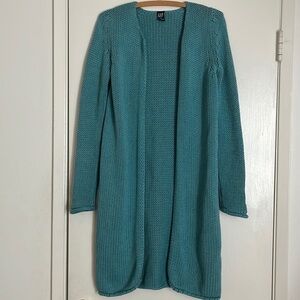Vintage Gap long blue cotton knit sweater